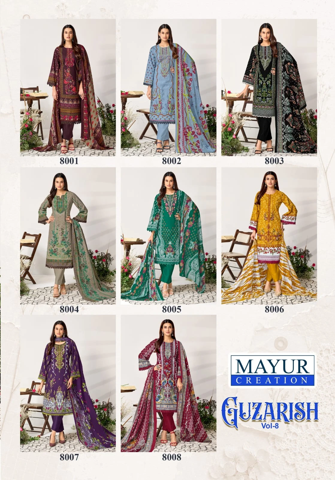 mayur Guzarish Vol 8 — Unstitched Dress Materials, mayur wholesale from Surat — view 10