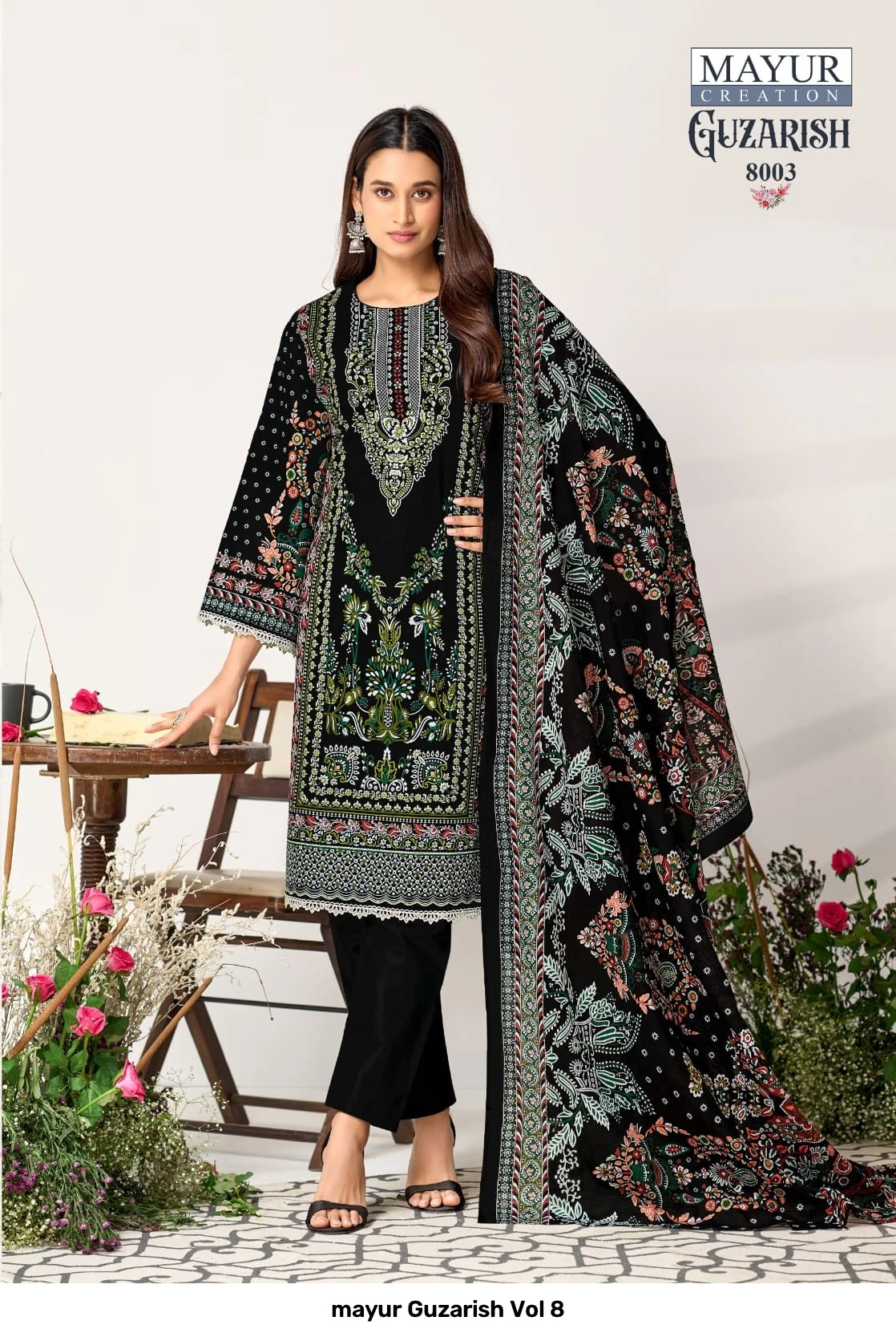 mayur Guzarish Vol 8 — Unstitched Dress Materials, mayur wholesale from Surat — view 3