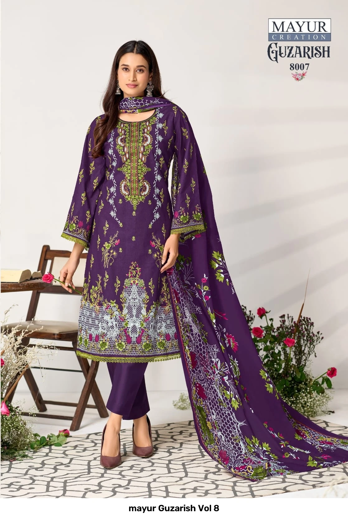mayur Guzarish Vol 8 — Unstitched Dress Materials, mayur wholesale from Surat — view 4