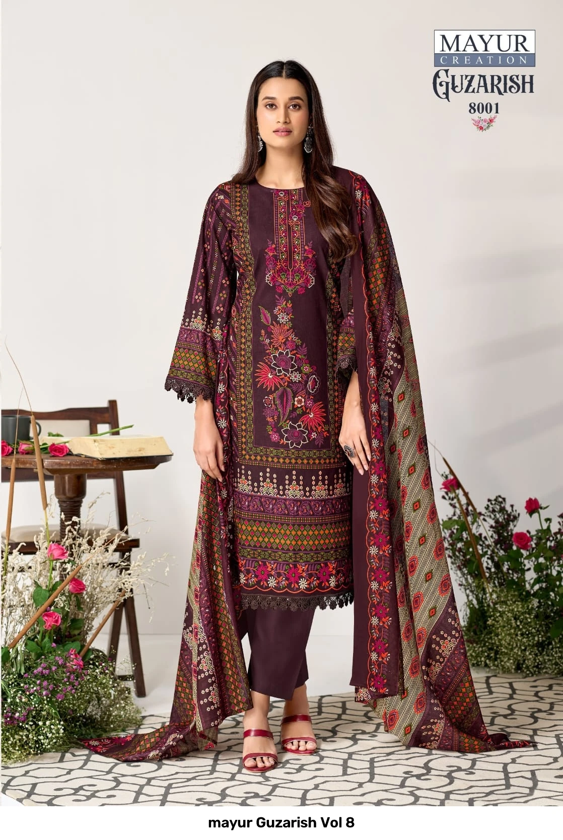 mayur Guzarish Vol 8 — Unstitched Dress Materials, mayur wholesale from Surat — view 5