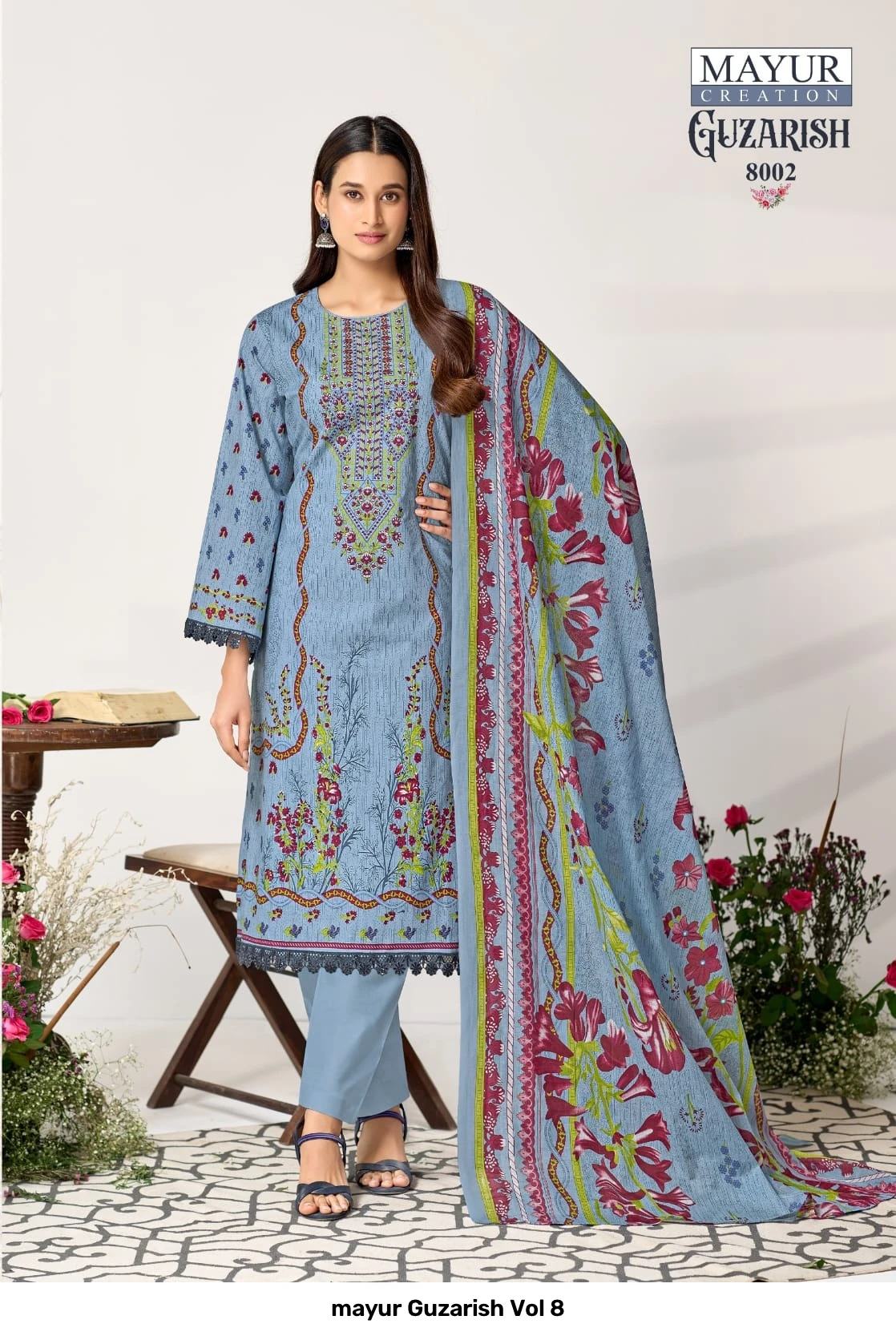 mayur Guzarish Vol 8 — Unstitched Dress Materials, mayur wholesale from Surat — view 6