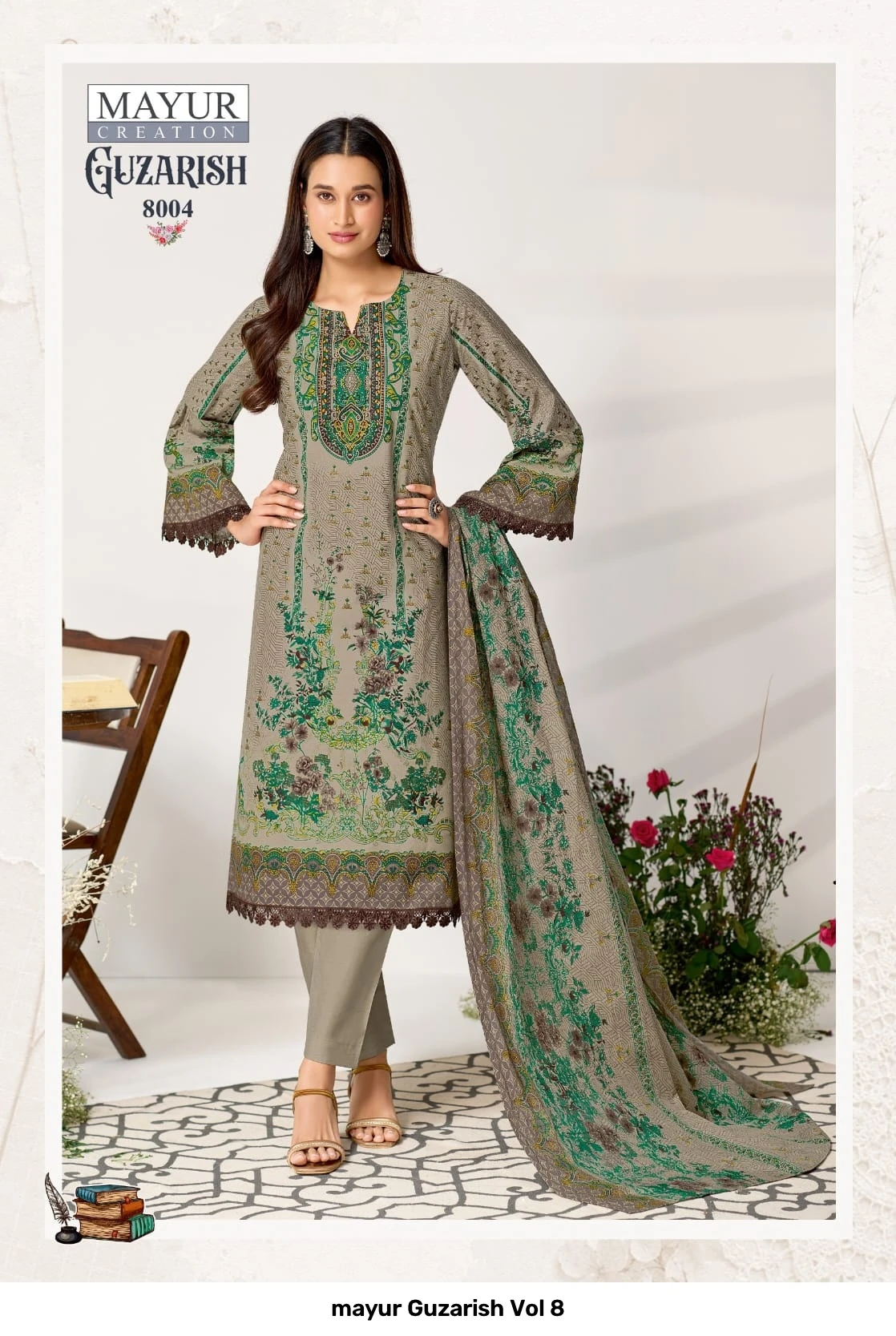 mayur Guzarish Vol 8 — Unstitched Dress Materials, mayur wholesale from Surat — view 7