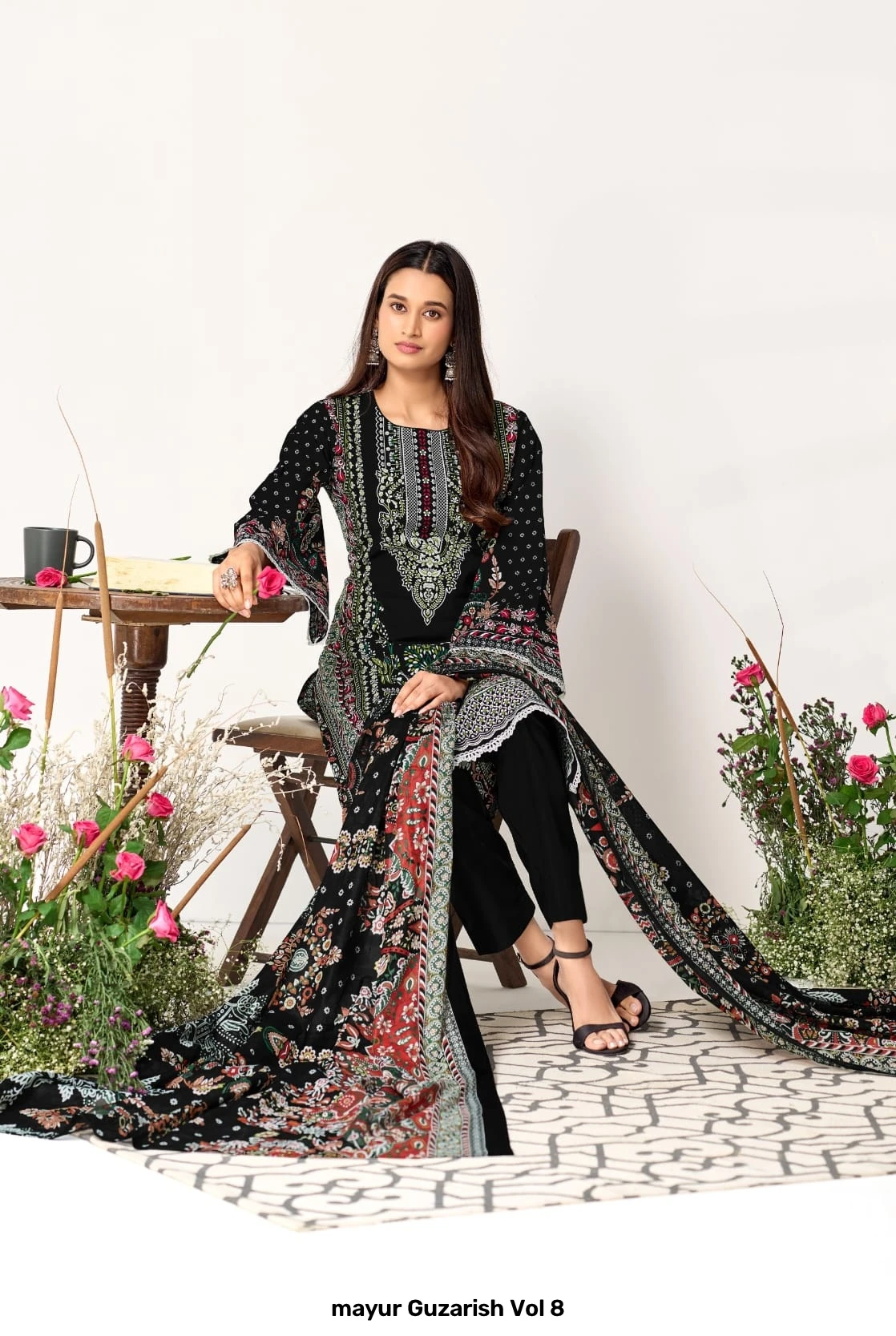 mayur Guzarish Vol 8 — Unstitched Dress Materials, mayur wholesale from Surat — view 8