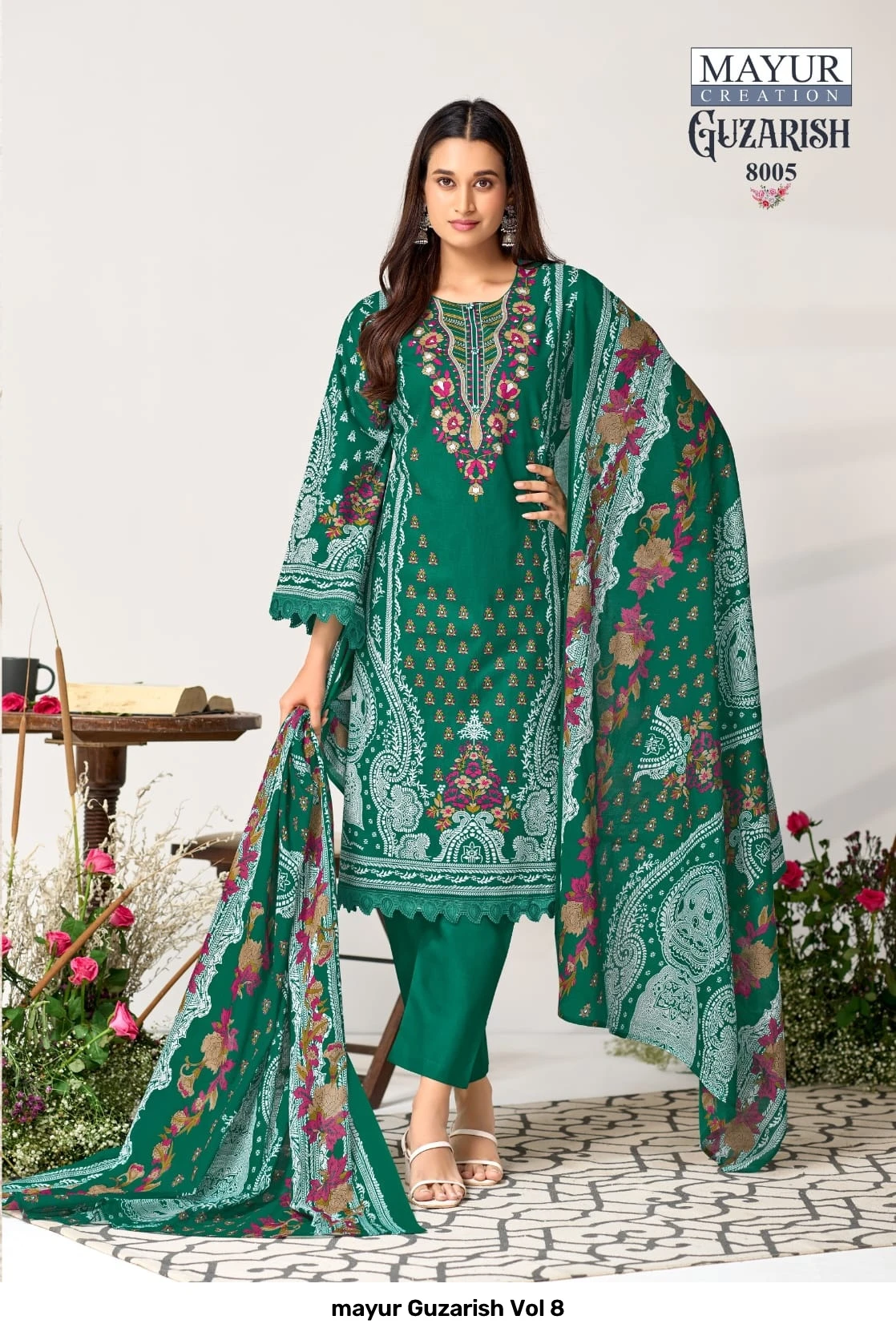 mayur Guzarish Vol 8 — Unstitched Dress Materials, mayur wholesale from Surat — view 9