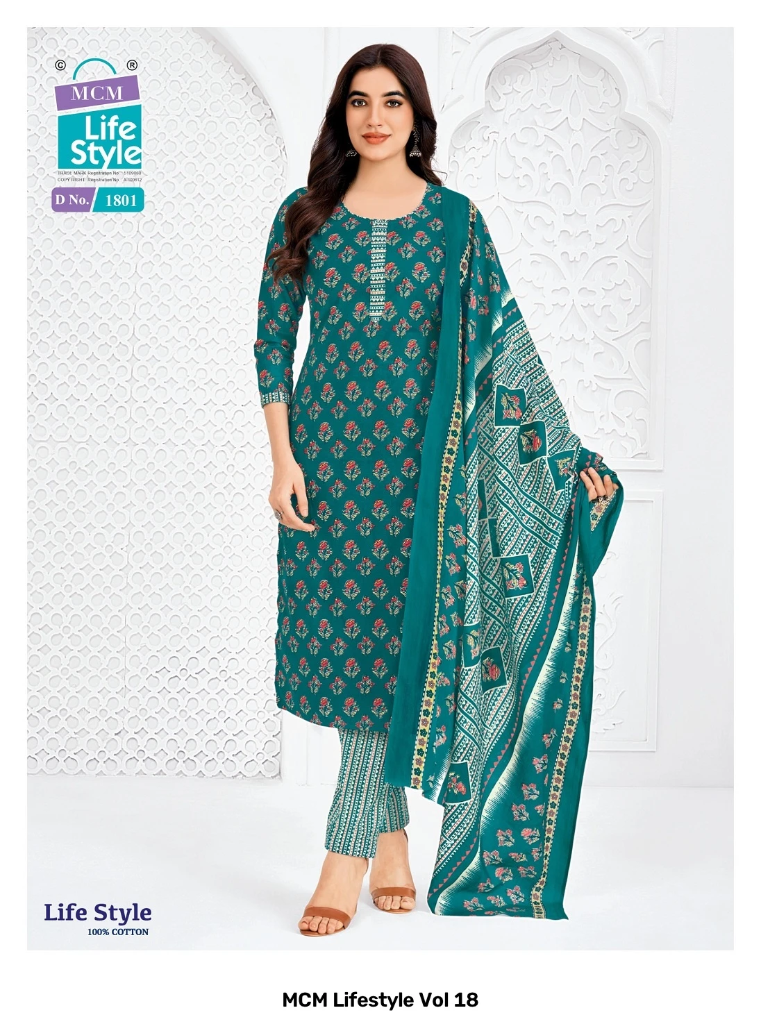 MCM Lifestyle Vol 18 — Pure Cotton Printed, Karachi Pattern Dress, MCM wholesale from Surat — view 11