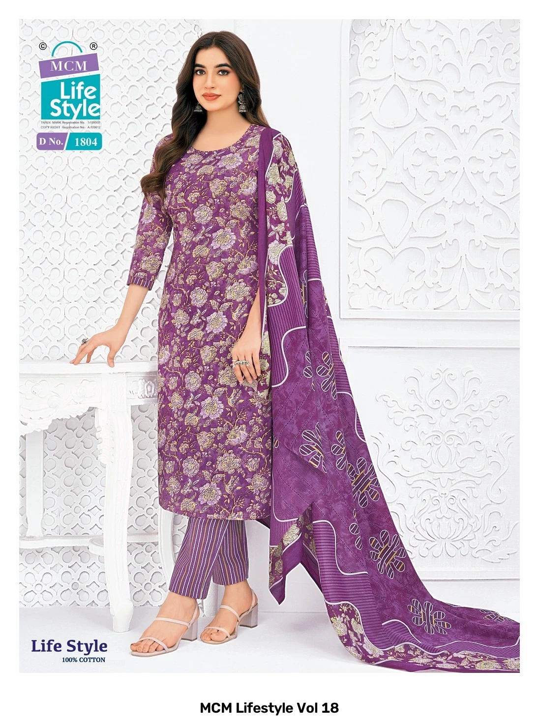 MCM Lifestyle Vol 18 — Pure Cotton Printed, Karachi Pattern Dress, MCM wholesale from Surat — view 12