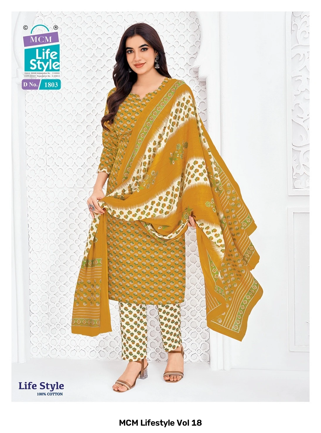 MCM Lifestyle Vol 18 — Pure Cotton Printed, Karachi Pattern Dress, MCM wholesale from Surat — view 13