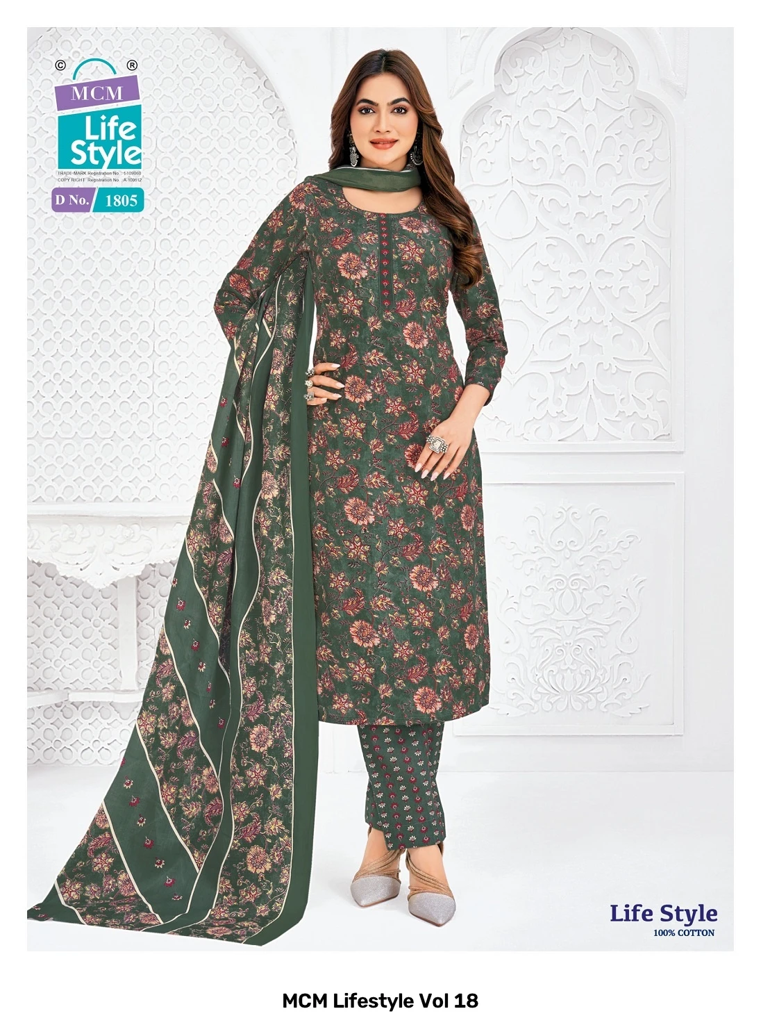 MCM Lifestyle Vol 18 — Pure Cotton Printed, Karachi Pattern Dress, MCM wholesale from Surat — view 3