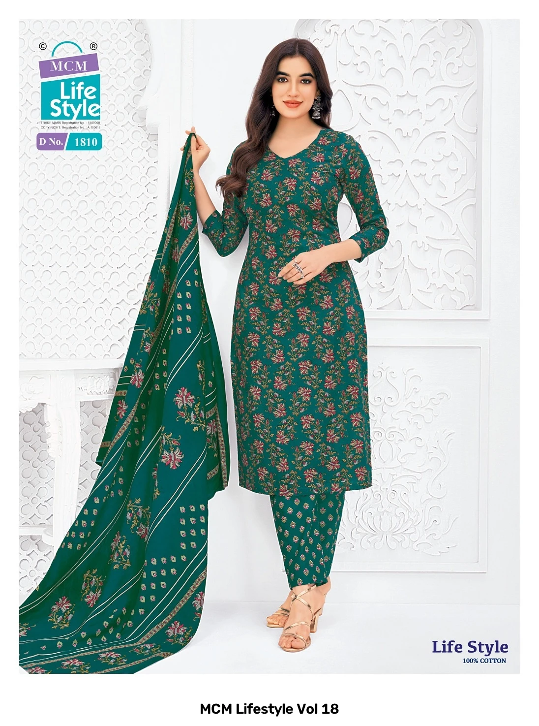MCM Lifestyle Vol 18 — Pure Cotton Printed, Karachi Pattern Dress, MCM wholesale from Surat — view 7