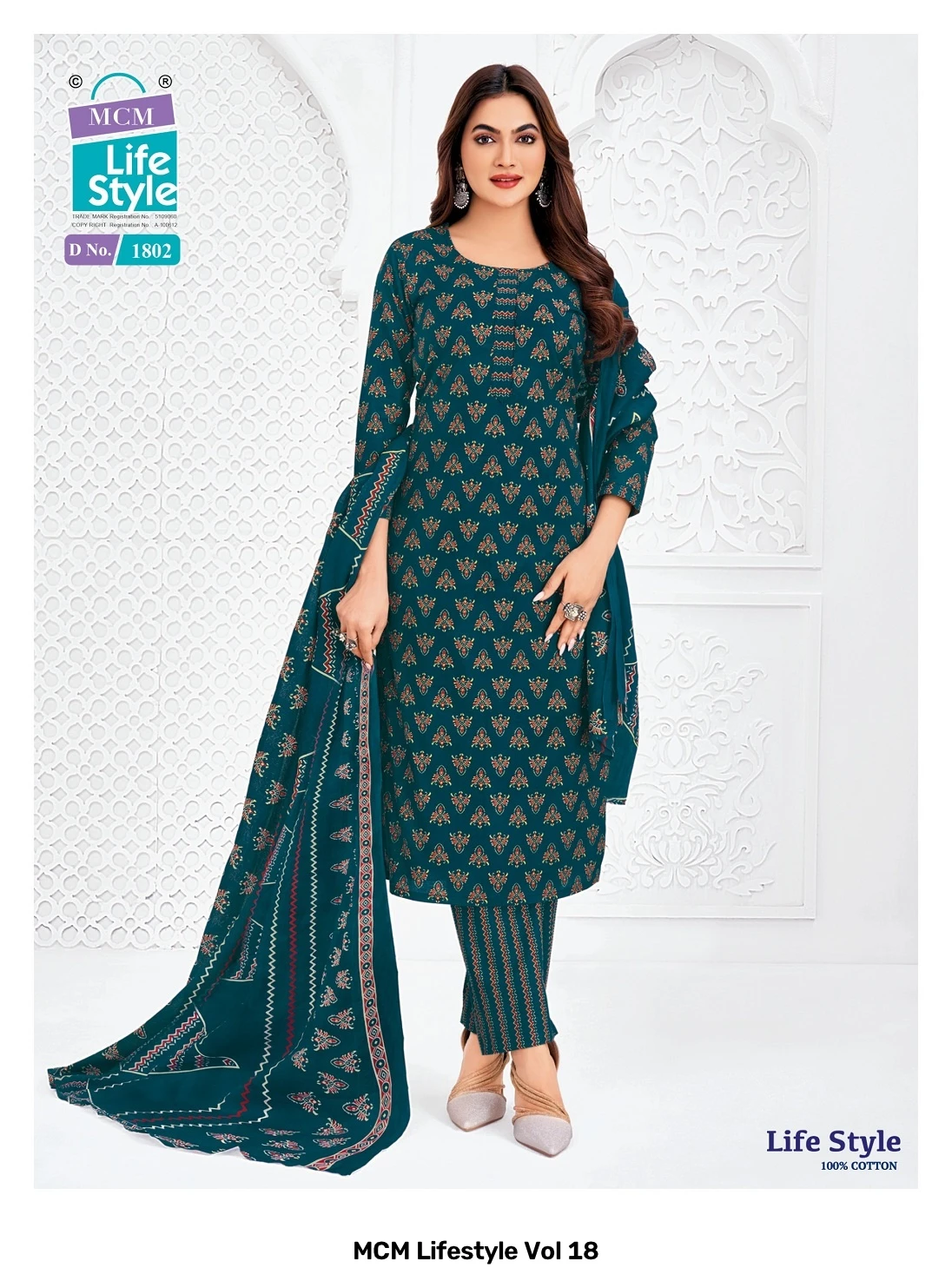 MCM Lifestyle Vol 18 — Pure Cotton Printed, Karachi Pattern Dress, MCM wholesale from Surat — view 9