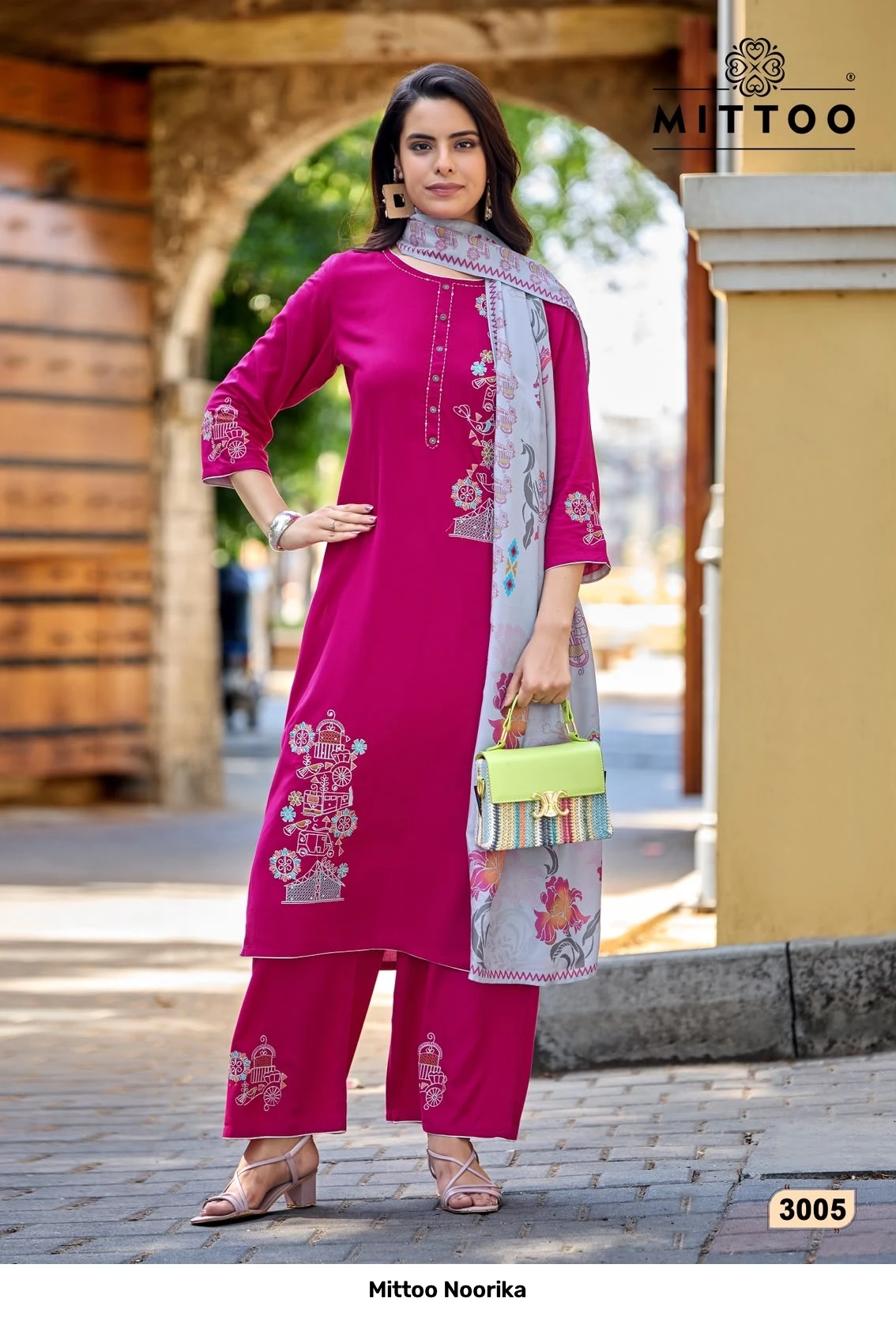 Mittoo Noorika — Stitched Suits, Mittoo wholesale from Surat — view 2