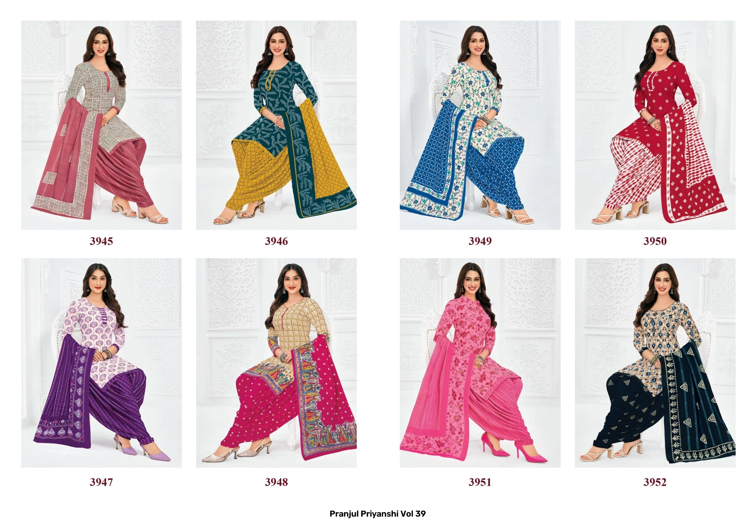 Pranjul Priyanshi Vol 39 — Pure Cotton Printed, Unstitched Dress Materials, Pranjul wholesale from Surat — view 23