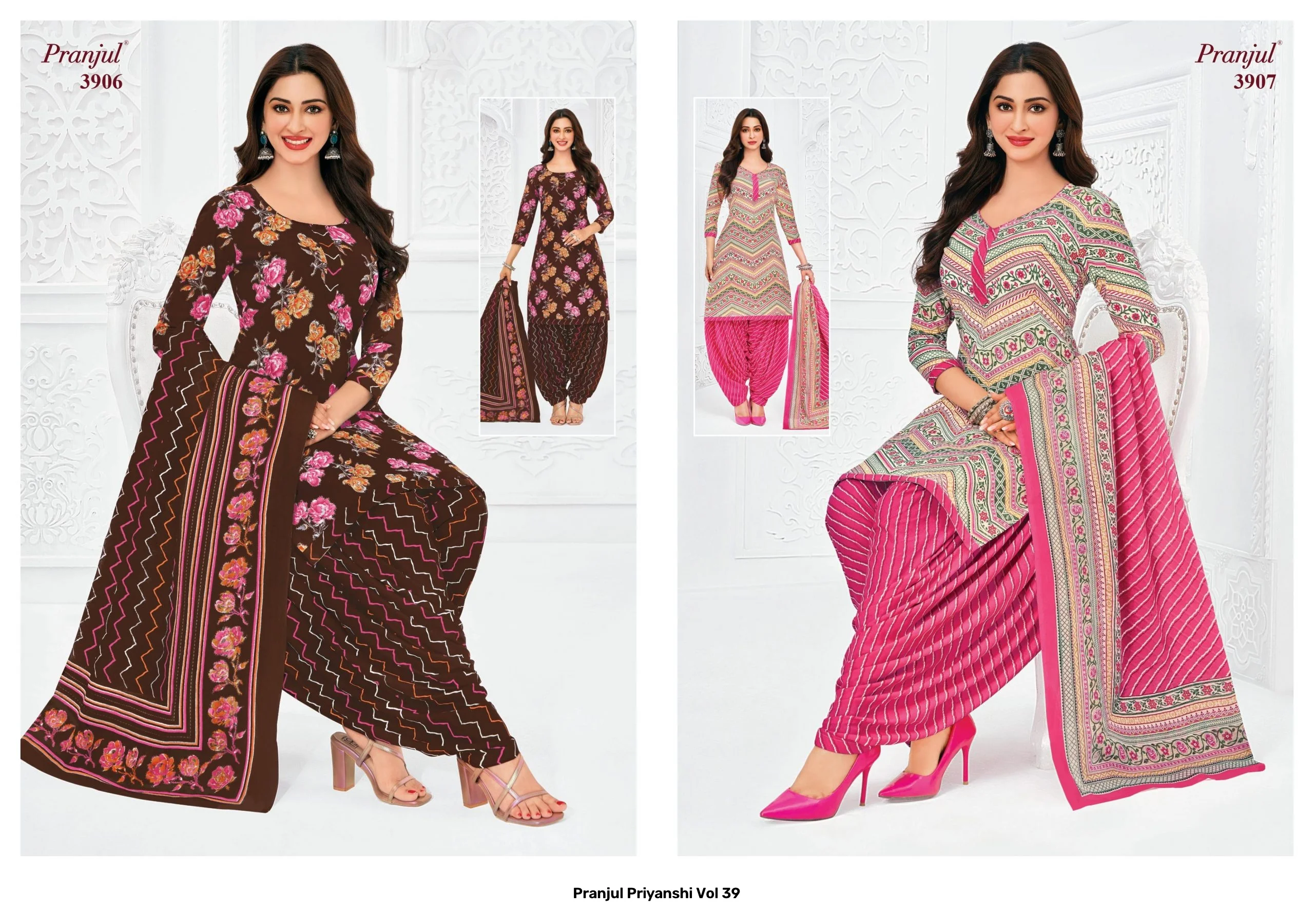 Pranjul Priyanshi Vol 39 — Pure Cotton Printed, Unstitched Dress Materials, Pranjul wholesale from Surat — view 5