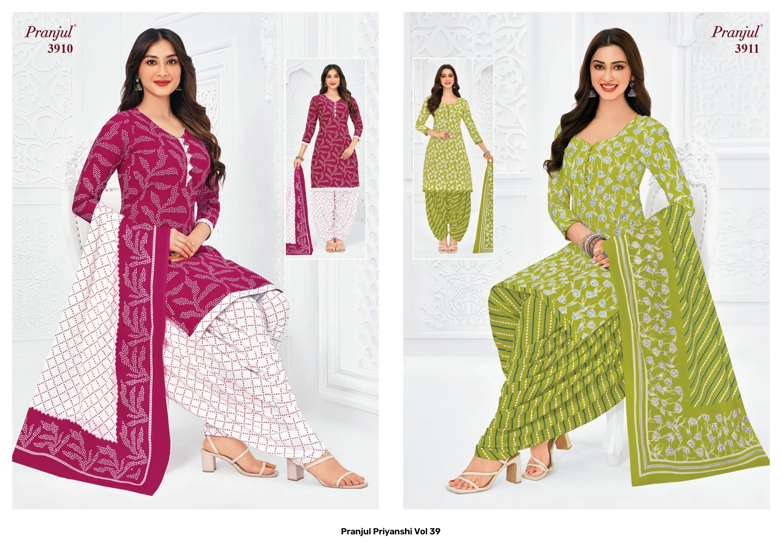 Pranjul Priyanshi Vol 39 — Pure Cotton Printed, Unstitched Dress Materials, Pranjul wholesale from Surat — view 7