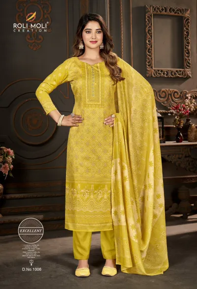 Roli Moli Sirat Vol 11 — Unstitched Dress Materials Online, Roli Moli wholesale from Surat — view 10
