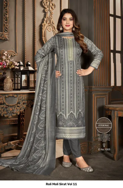 Roli Moli Sirat Vol 11 — Unstitched Dress Materials Online, Roli Moli wholesale from Surat — view 2