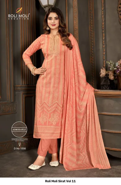 Roli Moli Sirat Vol 11 — Unstitched Dress Materials Online, Roli Moli wholesale from Surat — view 3