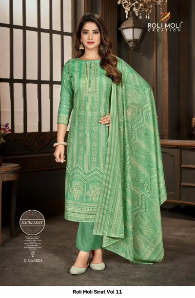 Roli Moli Sirat Vol 11 — Unstitched Dress Materials Online, Roli Moli wholesale from Surat — view 5