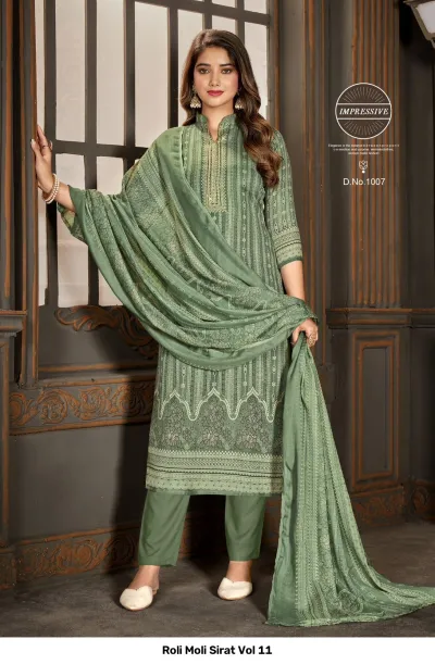 Roli Moli Sirat Vol 11 — Unstitched Dress Materials Online, Roli Moli wholesale from Surat — view 7