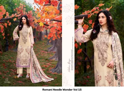 Romani Needle Wonder Vol 15 — Semi Stitched Suits, Romani wholesale from Surat — view 3