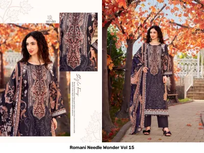 Romani Needle Wonder Vol 15 — Semi Stitched Suits, Romani wholesale from Surat — view 5