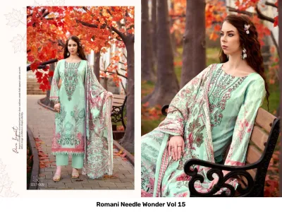 Romani Needle Wonder Vol 15 — Semi Stitched Suits, Romani wholesale from Surat — view 6