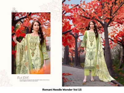 Romani Needle Wonder Vol 15 — Semi Stitched Suits, Romani wholesale from Surat — view 9