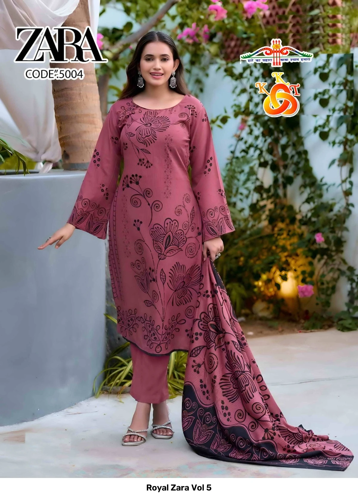 Royal Zara Vol 5 — Soft Cotton Printed, Unstitched Dress Materials, Royal wholesale from Surat — view 8