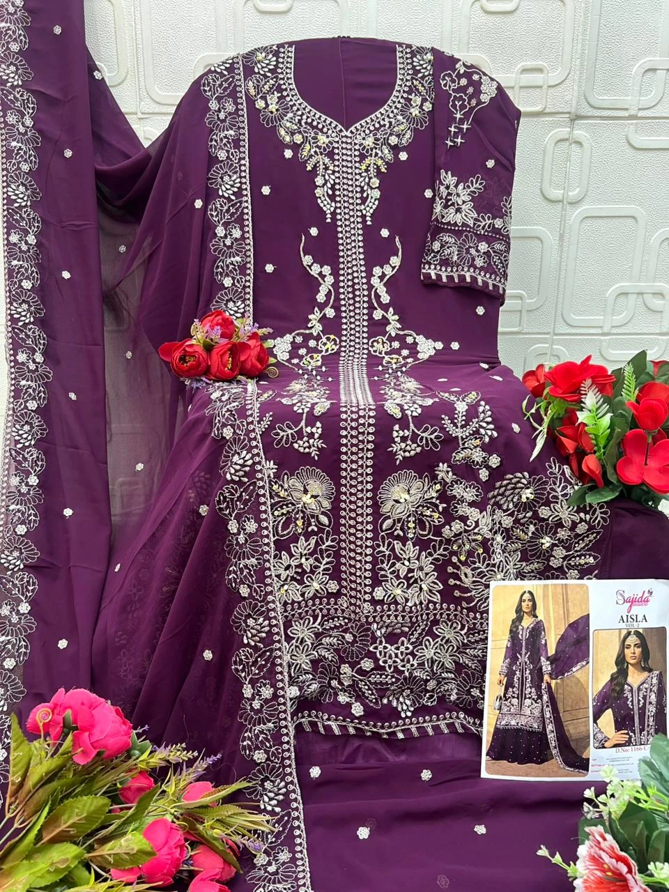 Sajida Aisla Vol 2 Dno 1166 ABCD - Pakistani Suit Design