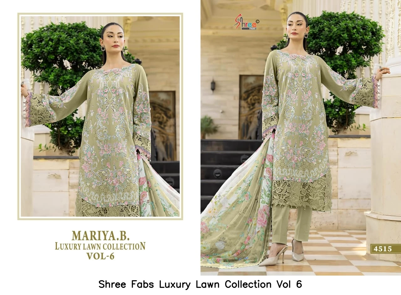 Shree Fabs Luxury Lawn Collection Vol 6 - Cotton Dupatta 3