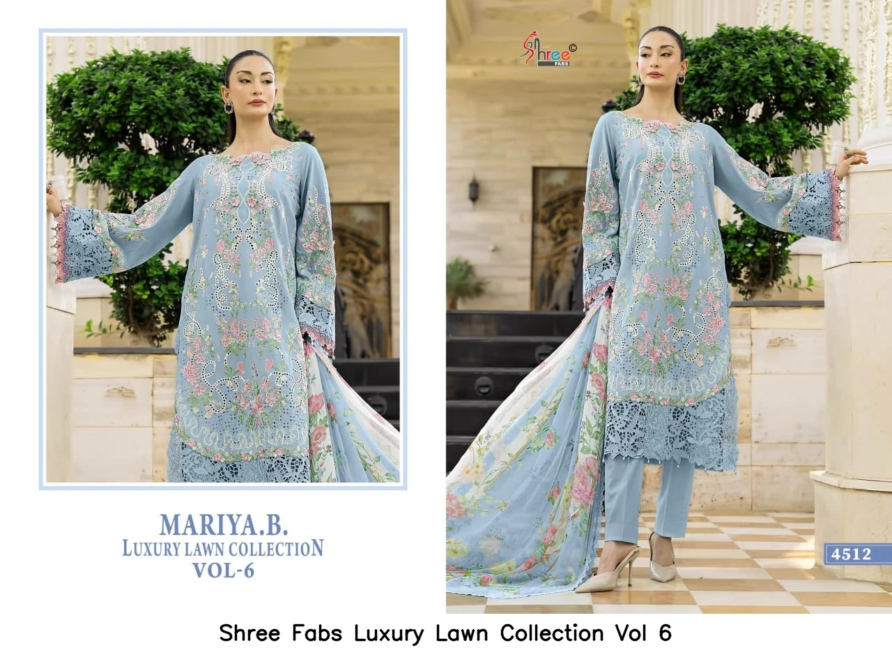 Shree Fabs Luxury Lawn Collection Vol 6 - Cotton Dupatta 4