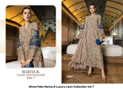 Shree Fabs Mariya B Luxury Lawn Collection Vol 7 — Pure Cotton With Heavy Self Embroidery, Pakistani Suits, Shree Fabs wholesale from Surat — view 2