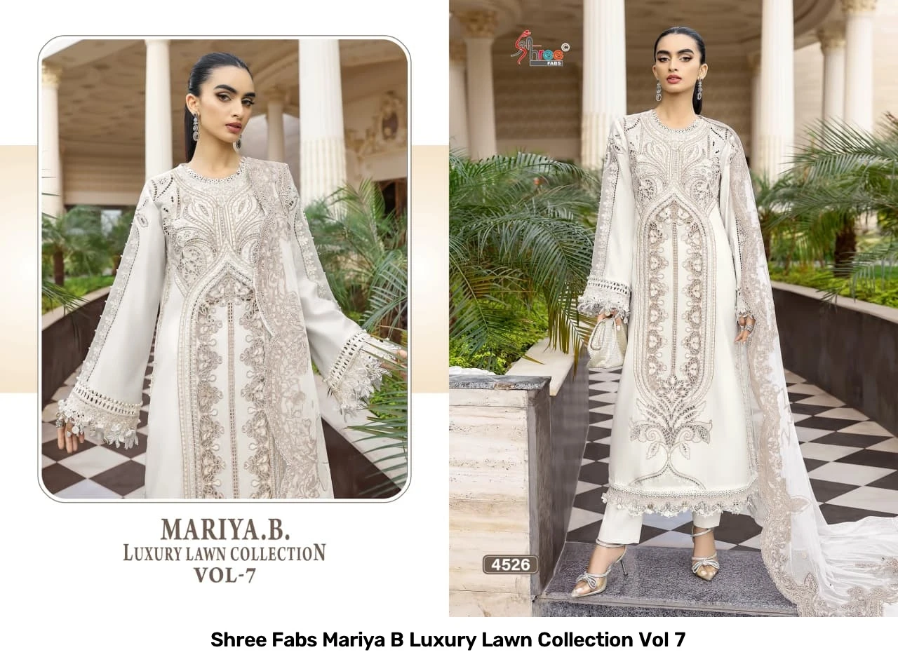 Shree Fabs Mariya B Luxury Lawn Collection Vol 7 4