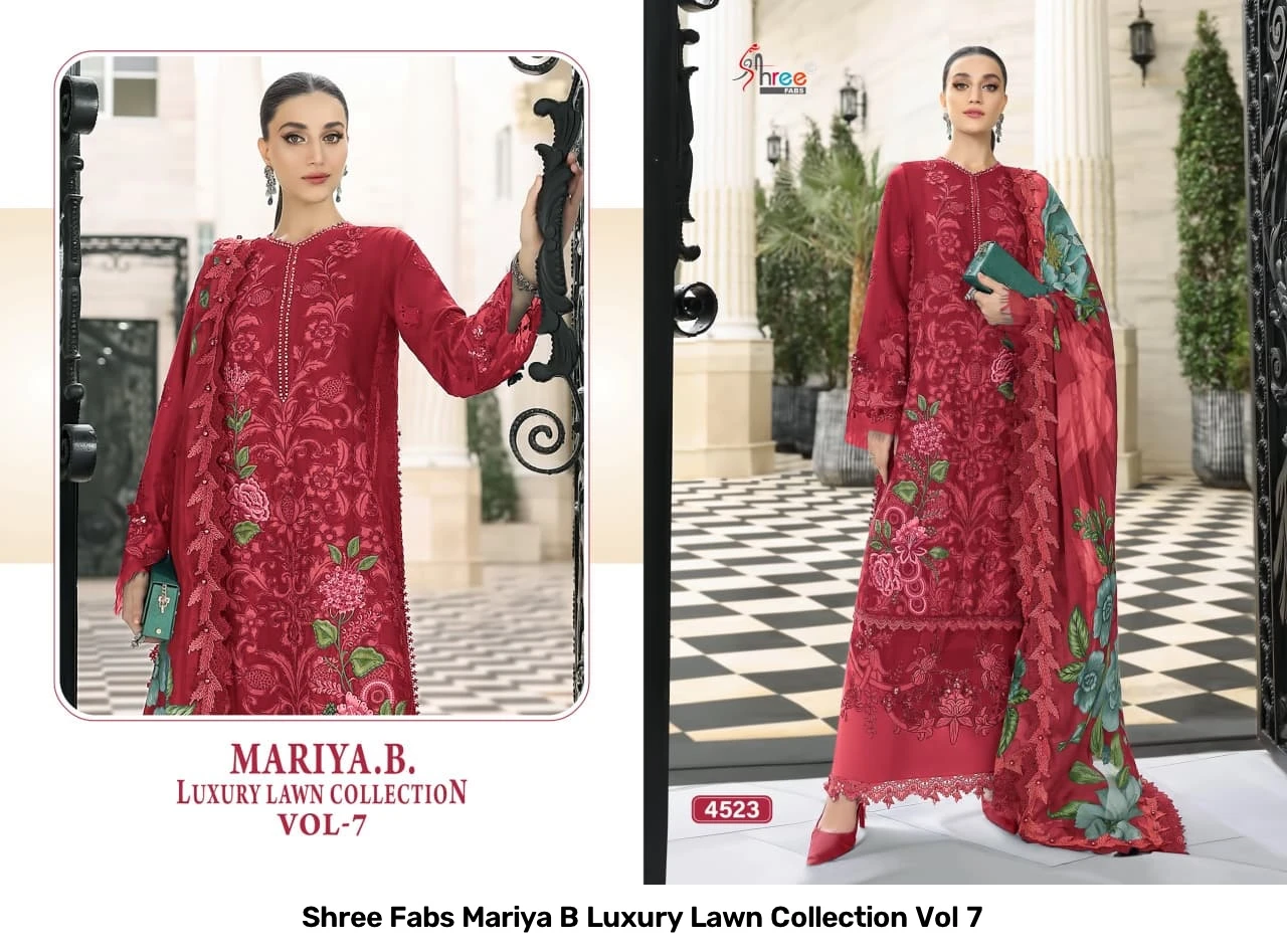 Shree Fabs Mariya B Luxury Lawn Collection Vol 7 5