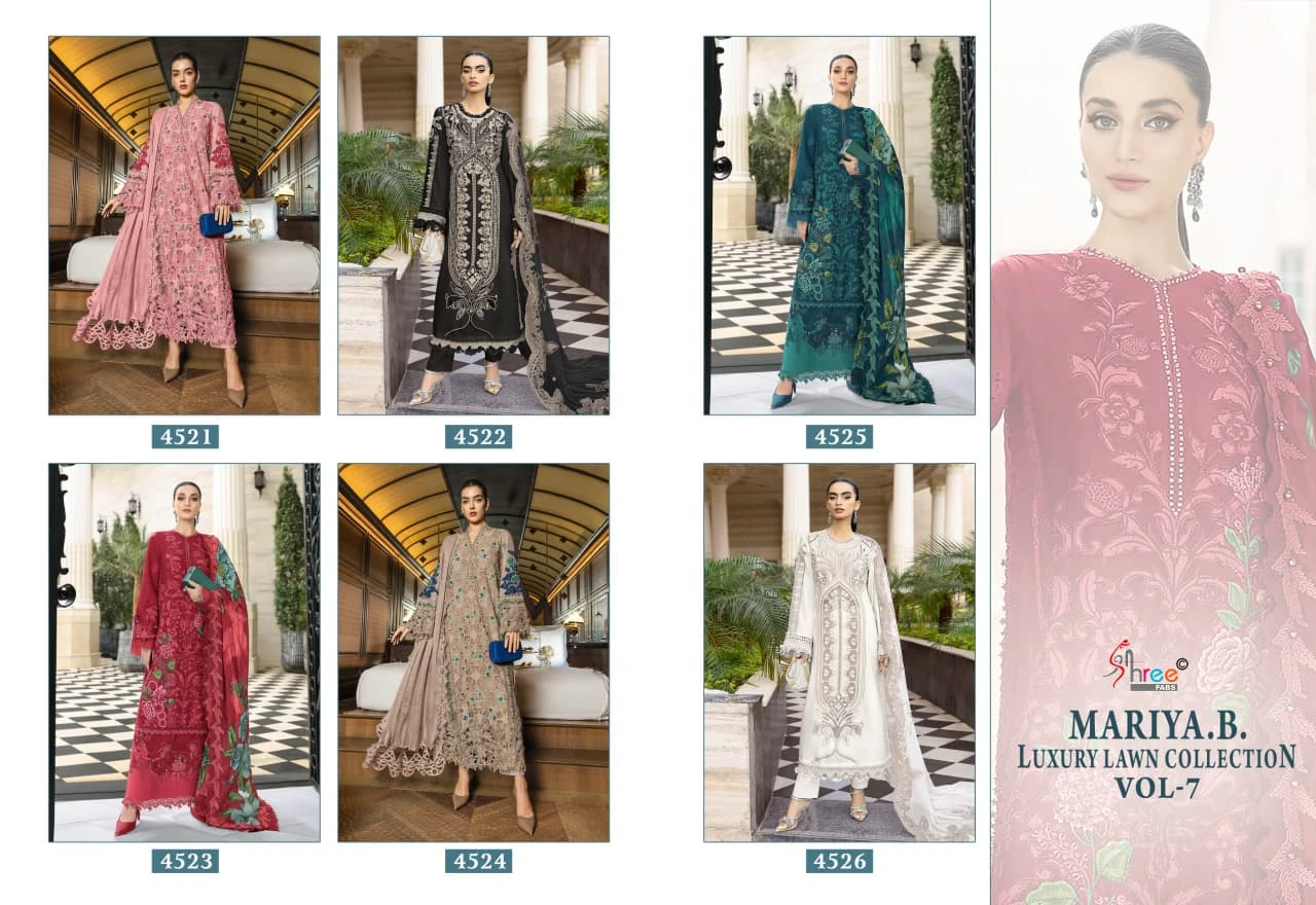 Shree Fabs Mariya B Luxury Lawn Collection Vol 7 8