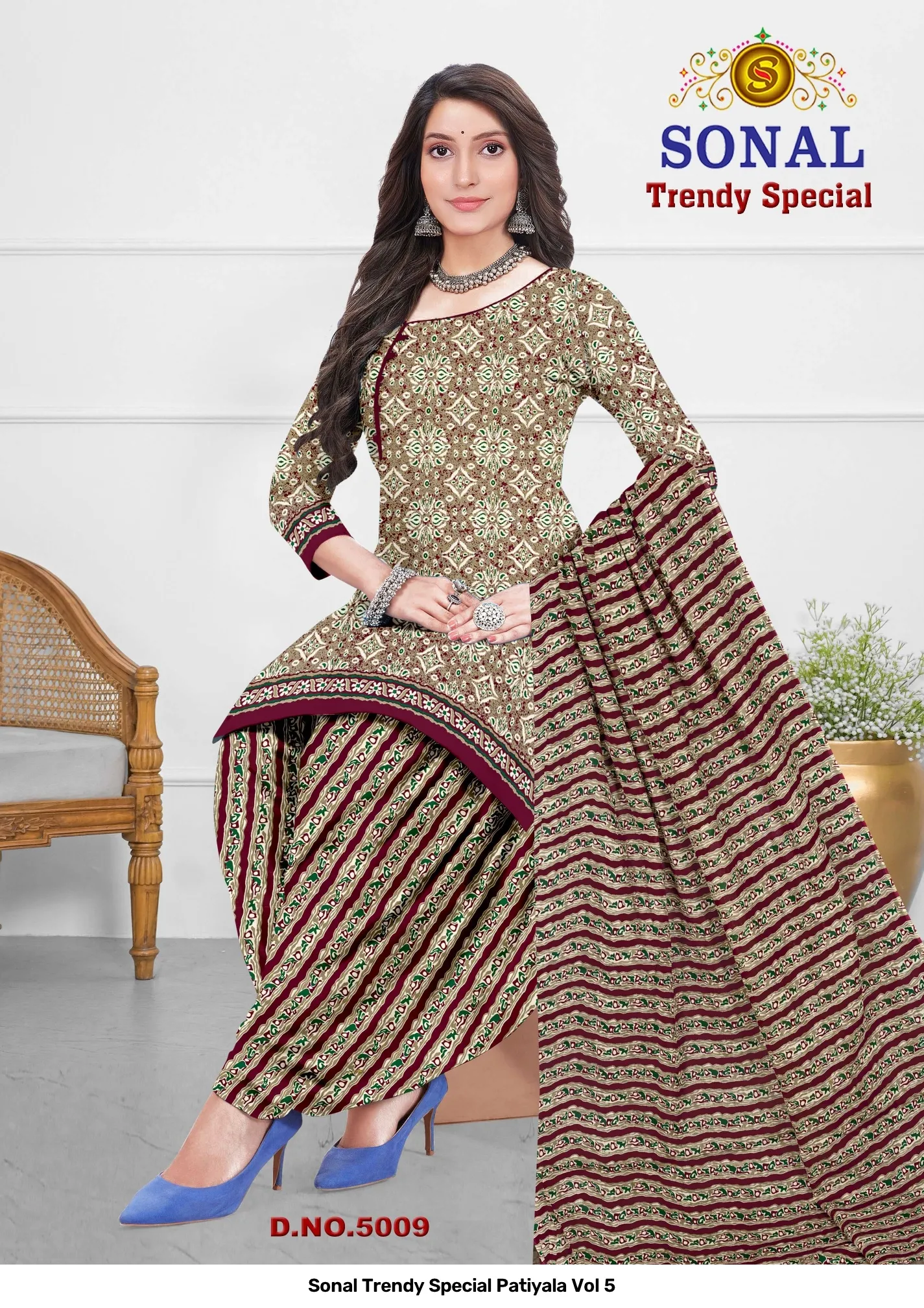 Sonal Trendy Special Patiyala Vol 5 — Pure Cotton Printed, Unstitched Dress Materials, Sonal wholesale from Surat — view 13