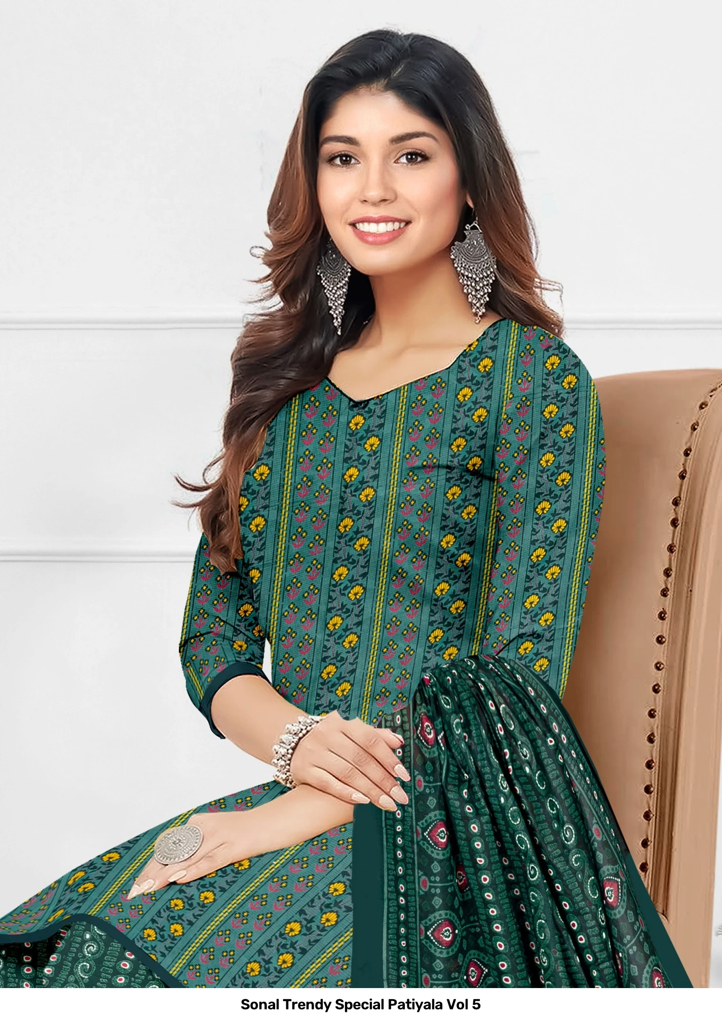 Sonal Trendy Special Patiyala Vol 5 — Pure Cotton Printed, Unstitched Dress Materials, Sonal wholesale from Surat — view 6