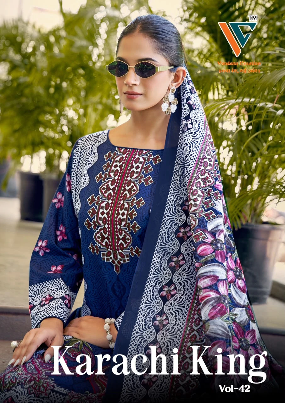 Vandana Karachi King Vol 42 - Pakistani Suit Design