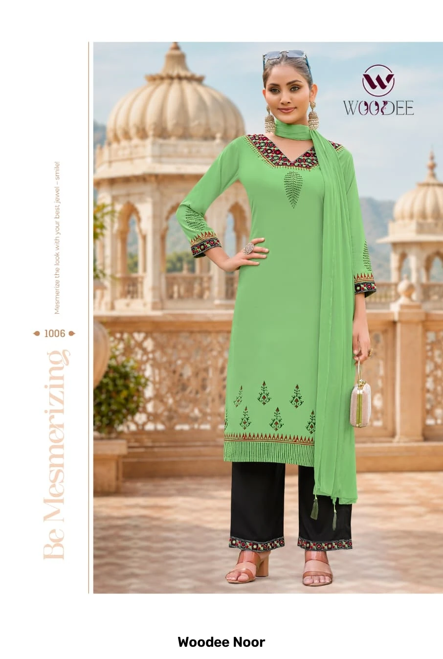 Woodee Noor — Stitched Suits, Woodee wholesale from Surat — view 3