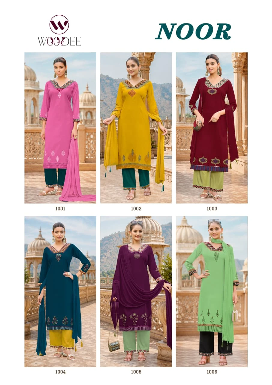 Woodee Noor — Stitched Suits, Woodee wholesale from Surat — view 8