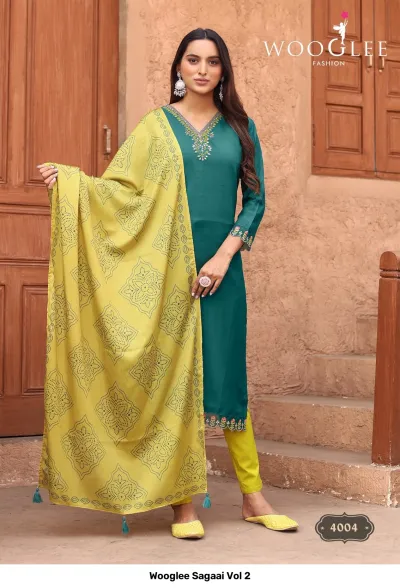 Wooglee Sagaai Vol 2 — Stitched Suits, Wooglee wholesale from Surat — view 4