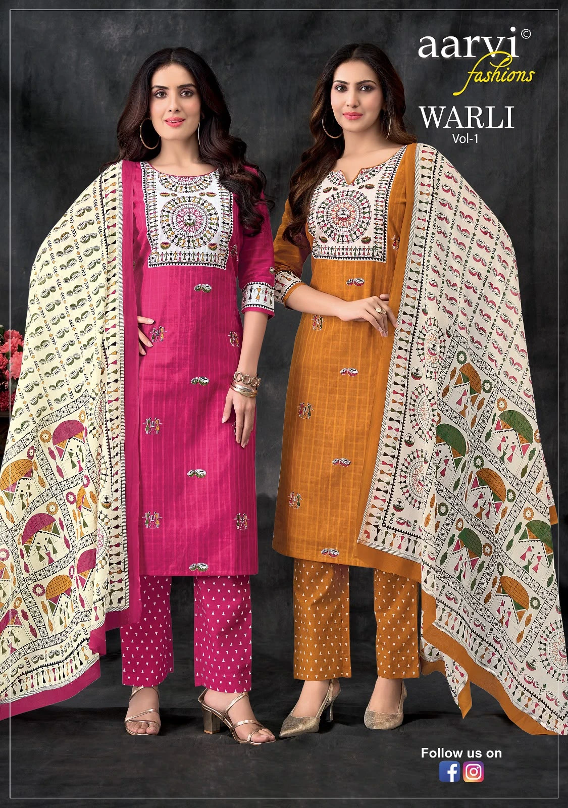 Aarvi Warli Vol 1 - Readymade Dress — Stitched Suits, Aarvi Fashions wholesale from Surat — view 1