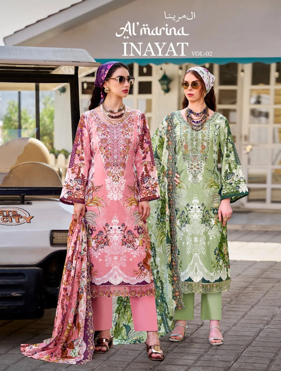 Almarina Inayat Vol 2 — Semi Stitched Suits, Almarina wholesale from Surat — view 1