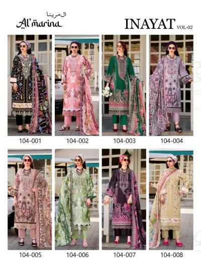 Almarina Inayat Vol 2 — Semi Stitched Suits, Almarina wholesale from Surat — view 10