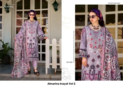 Almarina Inayat Vol 2 — Semi Stitched Suits, Almarina wholesale from Surat — view 2