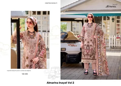 Almarina Inayat Vol 2 — Semi Stitched Suits, Almarina wholesale from Surat — view 5