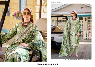 Almarina Inayat Vol 2 — Semi Stitched Suits, Almarina wholesale from Surat — view 8