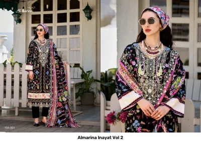 Almarina Inayat Vol 2 — Semi Stitched Suits, Almarina wholesale from Surat — view 9