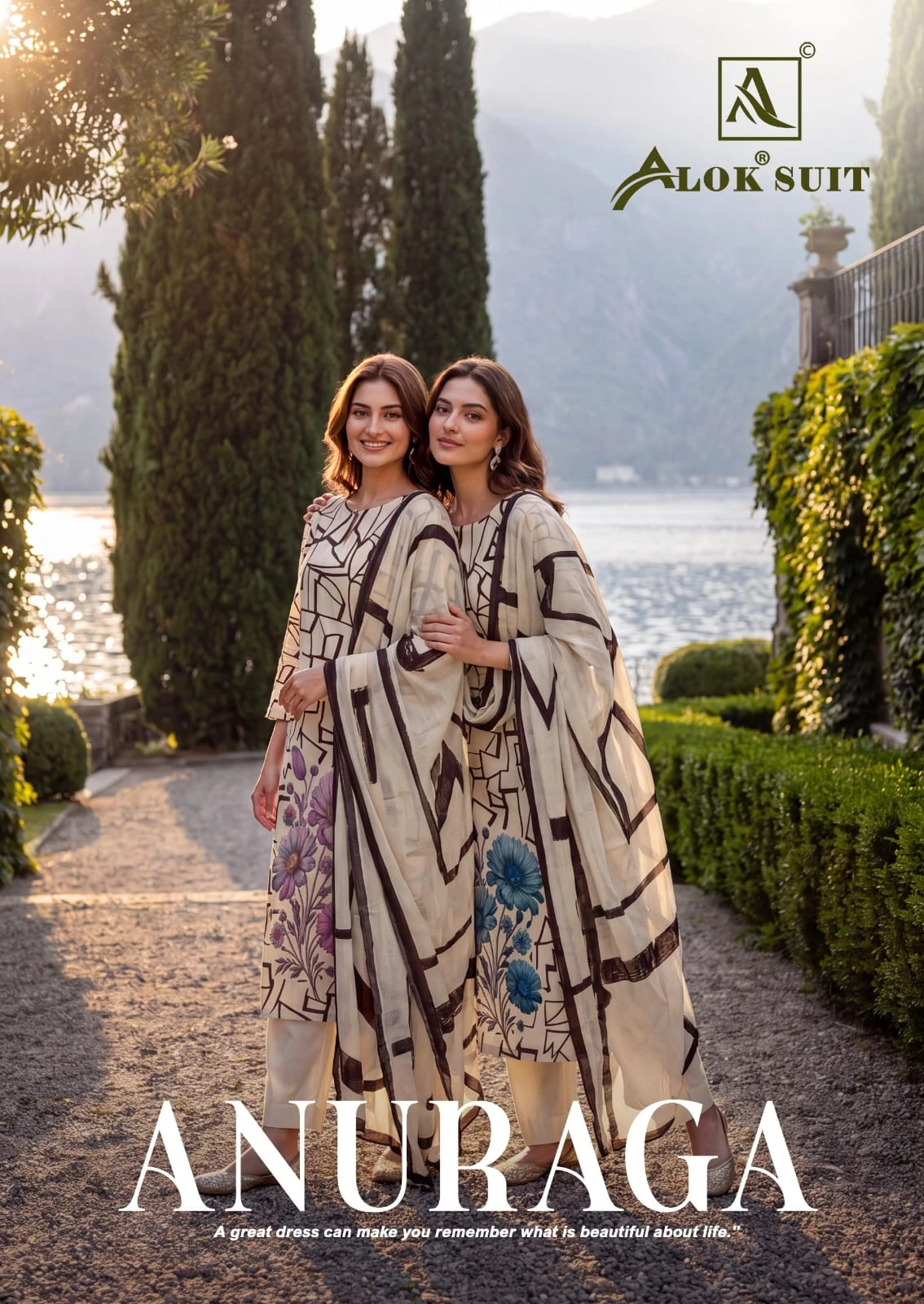 Alok Suit Anuraga — Semi Stitched Suits, Alok Suit wholesale from Surat — view 1