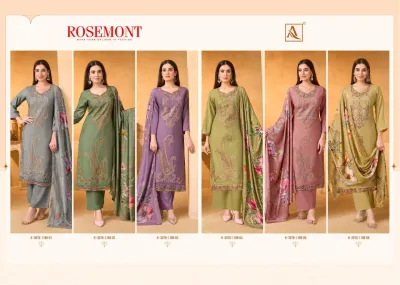 Alok Suit Rosemont — Semi Stitched Suits, Alok Suit wholesale from Surat — view 8